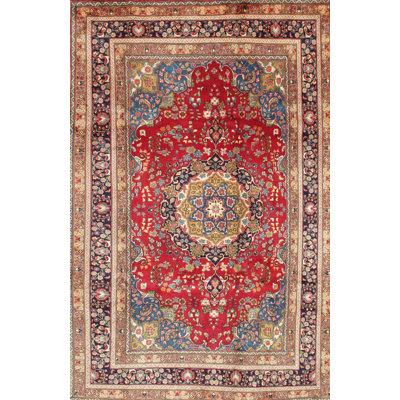 Tapis traditionnel rouge / bleu