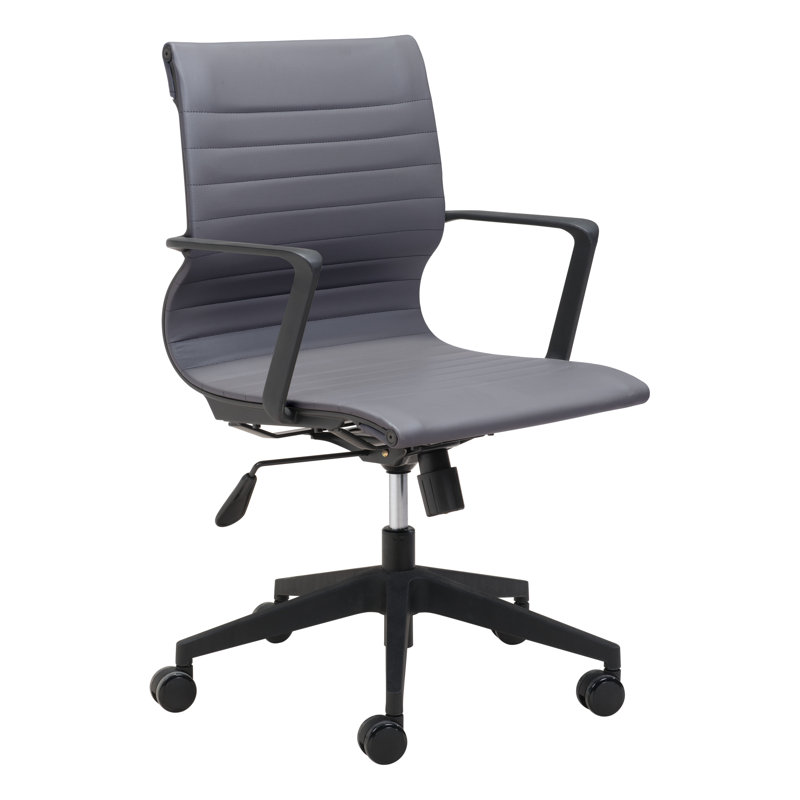 Chaise de bureau Stacy gris foncé