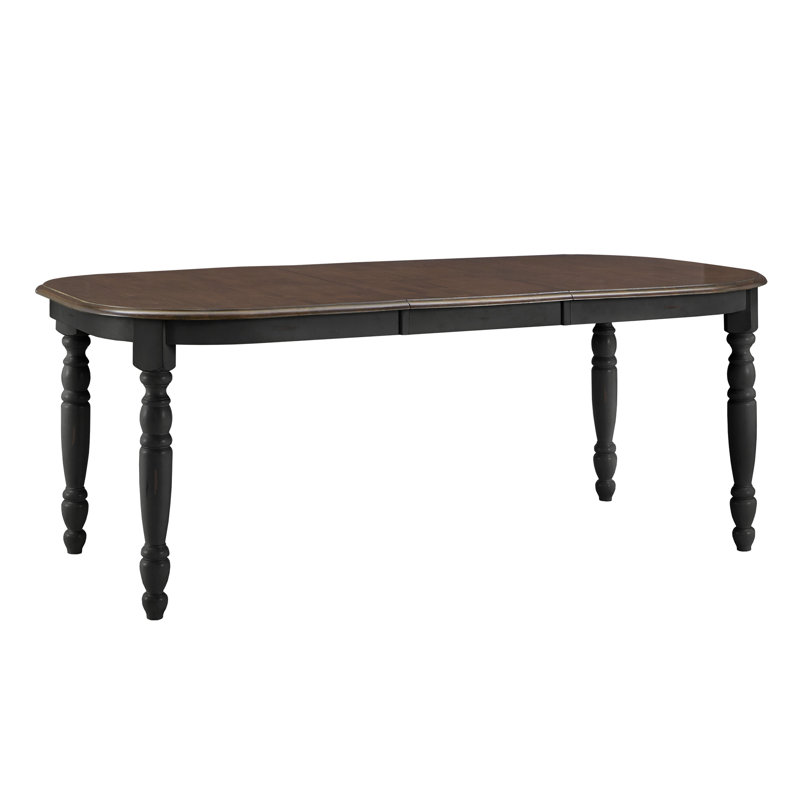 Alyssha 4 - Person Four Leg Dining Set, Antique Black