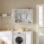Bathroom Wall Cabinet MDF Laundry Room Organiser