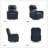 Chikako Genuine Leather Swivel Rocker Manual Recliner-70690533