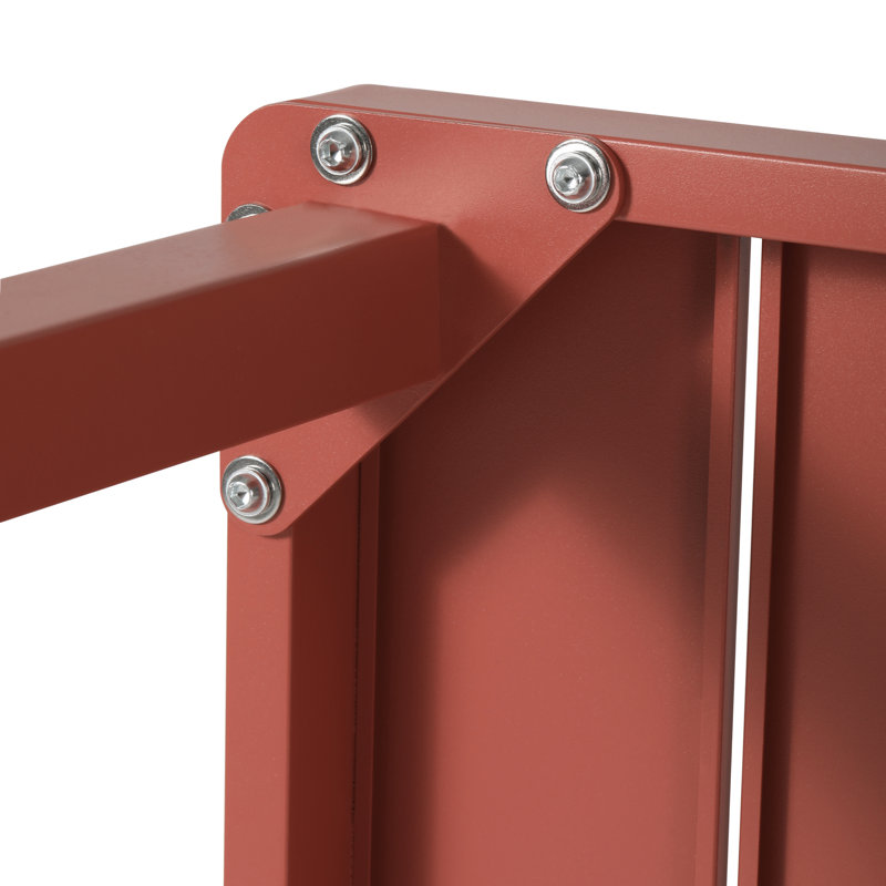 Table de salle à manger rectangulaire 59 po x 35,4 po, Rouge