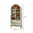 Modern Arc Top Solid Wood Bookcase-111362172