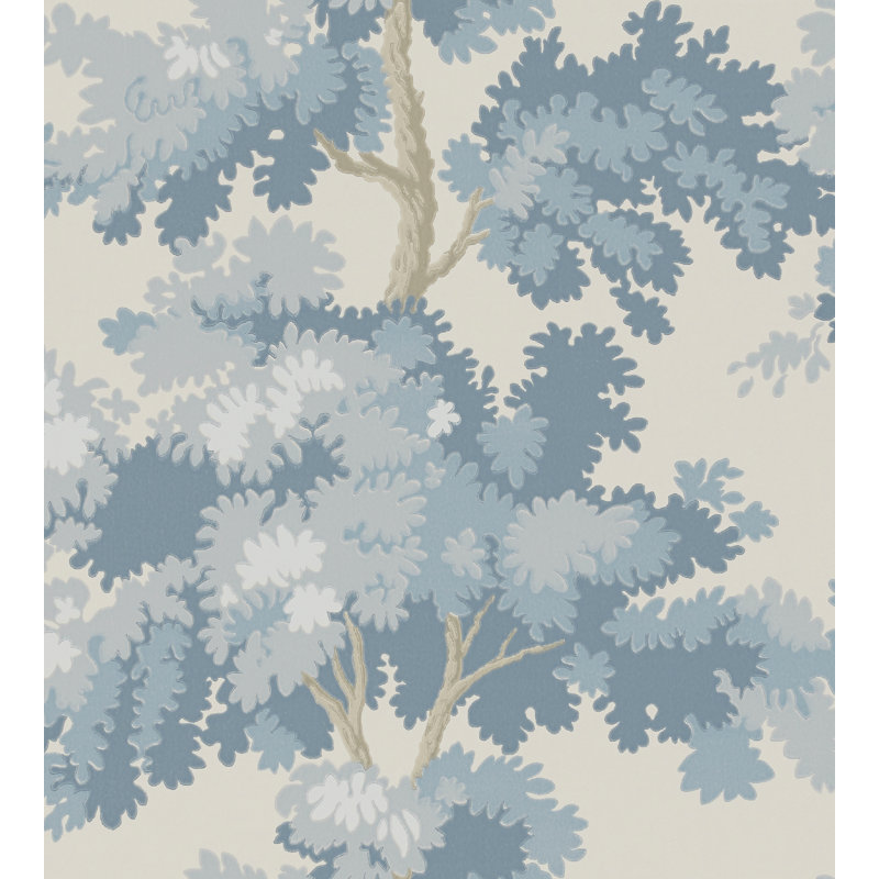 Raphael Floral Wallpaper Roll by Sandberg, Light Blue