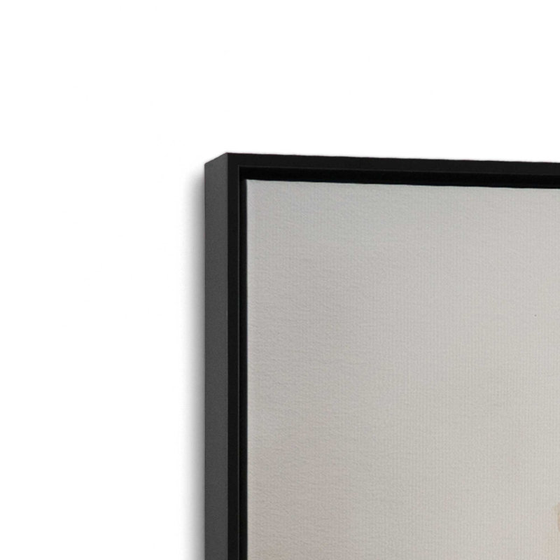 «Gentle Gilded Gust I», reproduction sur toile, Cadre flottant noir satiné, H 18,75 po x l 12,75 po x P 1,75 po
