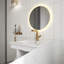 Armoire de salle de bain murale blanche 20 po avec armoire latérale, porte à fermeture en douceur, meuble-lavabo moderne avec lavabo en céramique-340570070