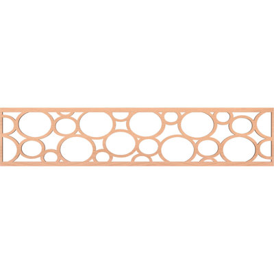 Moulure ajourée en aulne l 46 3/4 po x H 10 po x T 1/4 po