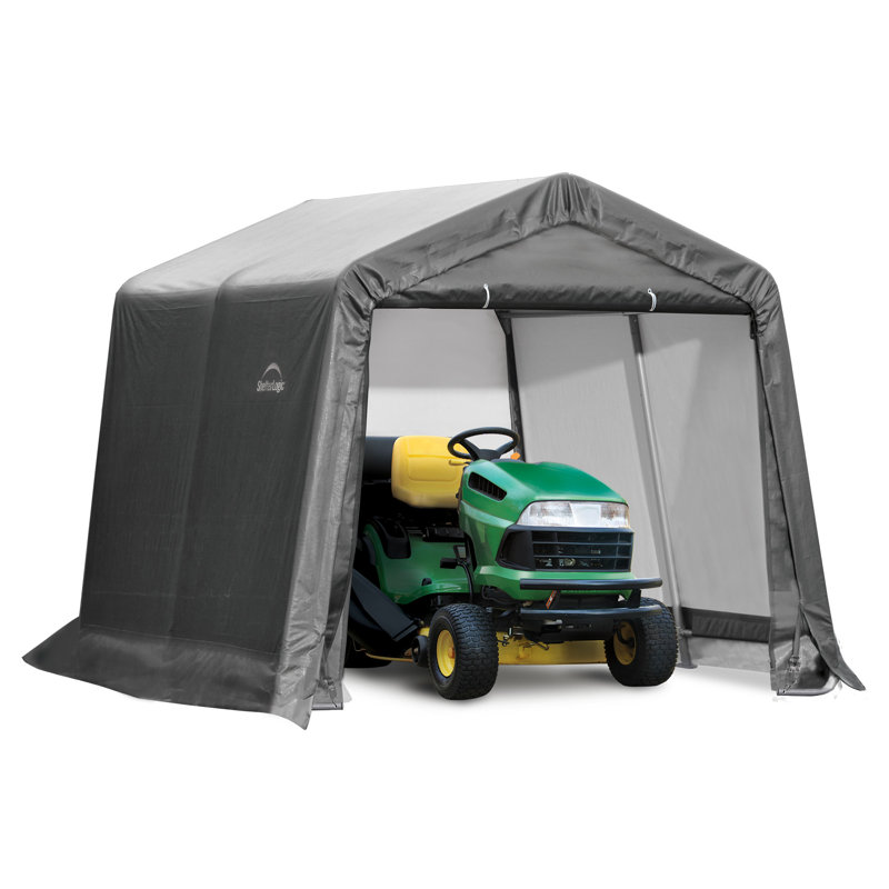 Shed-in-a-Box® Shelter 10 X 10 X 8 Ft Peak Grey, Gray