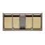   Ensemble de meuble-lavabo mural ovale simple 49 po avec comptoir en marbre de Carrare et ensembles 1,5 po Ensuko-608998028-608998029