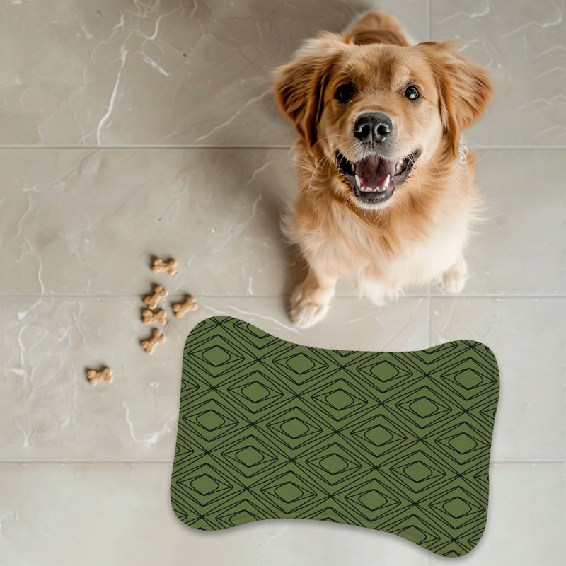 Olive Jet - 1 tapis d'os en forme d'os