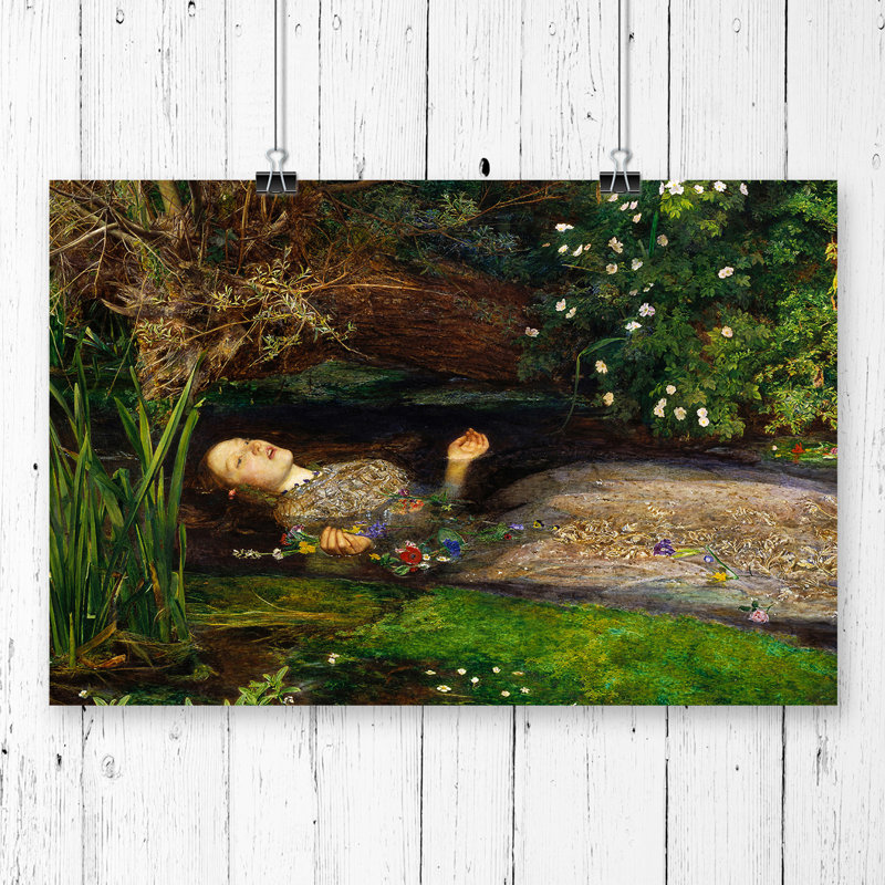 John Everett Millais - No Frame Painting, 33.1cm H x 84.1cm W