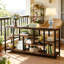 Table d'appoint attrayante, canapé rustique, console