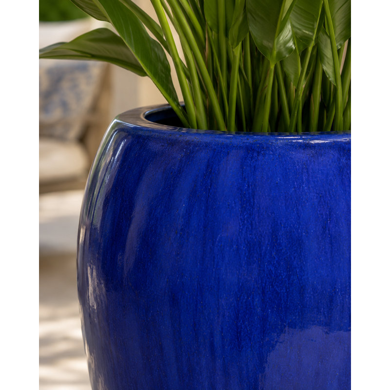 Vase 28 po Citoyen 28 po, 36" H x 28" W x 28" D, Blue