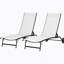 Chaise longue d'extérieur 2 pièces Outsunny