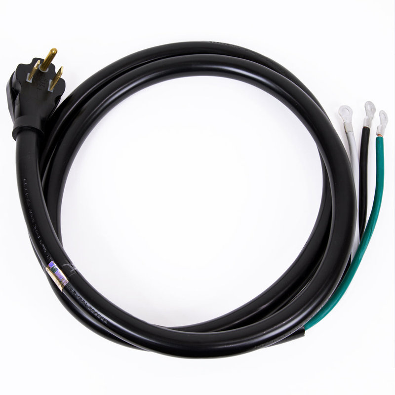 DR. INFRARED HEATER Power Cord with NEMA 6-50P Plug, Black, 1" H x 108" W x 1" D