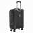 24-Inch Softside Expandable Luggage with Spinner Wheels Checked Suitcase Black