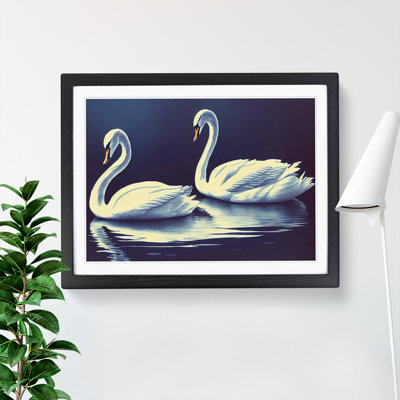Two Swans - Single Picture Frame Print