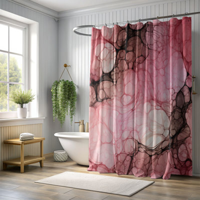 Pink Shatter - Premium Shower Curtain