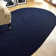 Ormiston Polyester Chenille Braided Area Rug - Navy