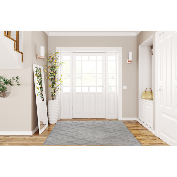 Indoor Door Mat, Non Slip Machine Washable Indoor Farmhouse Door Rugs for Entryway Foundry Select Mat Size: 24 W x 59 L