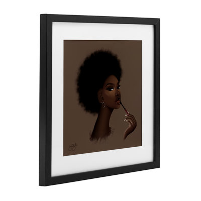 «Glam Sasha Portrait», reproduction encadrée sous verre, conception de Sierra Siler