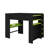 Full Size Wood Bunk Bed With Height-Adjustable Desk,Wardrobe,Ample Storage Space And RGB Light-1844446407