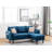 Mirella 70"W Sectional Sofa Chaise With USB Charger & Pillows-1701155288
