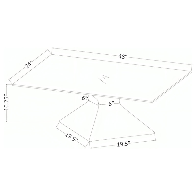 Table basse d'appoint en chrome avec plateau en verre Exeter