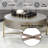 Weyton Light Brown & Champagne Finish Coffee Table