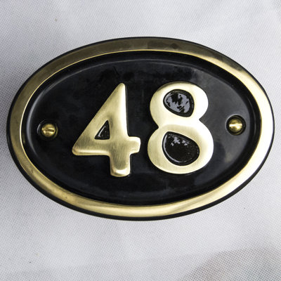 Tyrinia 10cm H Reflective Aluminum House Number