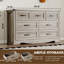 Commode à 7 tiroirs avec poignées en métal Rustic-218328947