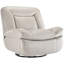 Chaise d'appoint pivotante et berçante en similicuir-896893763