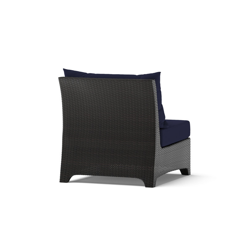 Deco Modular Armless Chair with Cushion