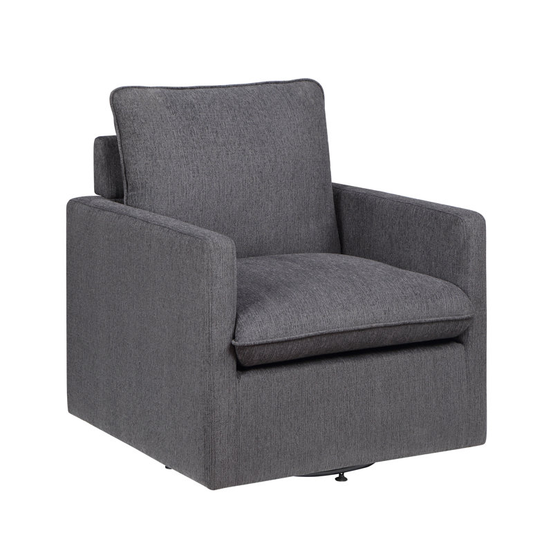 Hargreeves 30" Wide Swivel Armchair, Taupe 