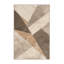 Soft Plush Abstract & Geometric Posh & Luxe Geometric Area Rug in Beige – Beige Binding-2129487232