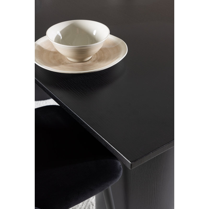 Ronquillo 6 - Person Dining Set, Black