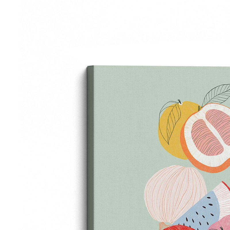 «Fruit basket II» par El buen limon, L 12 po x H 16 po, Wrapped Canvas, Does Not Apply