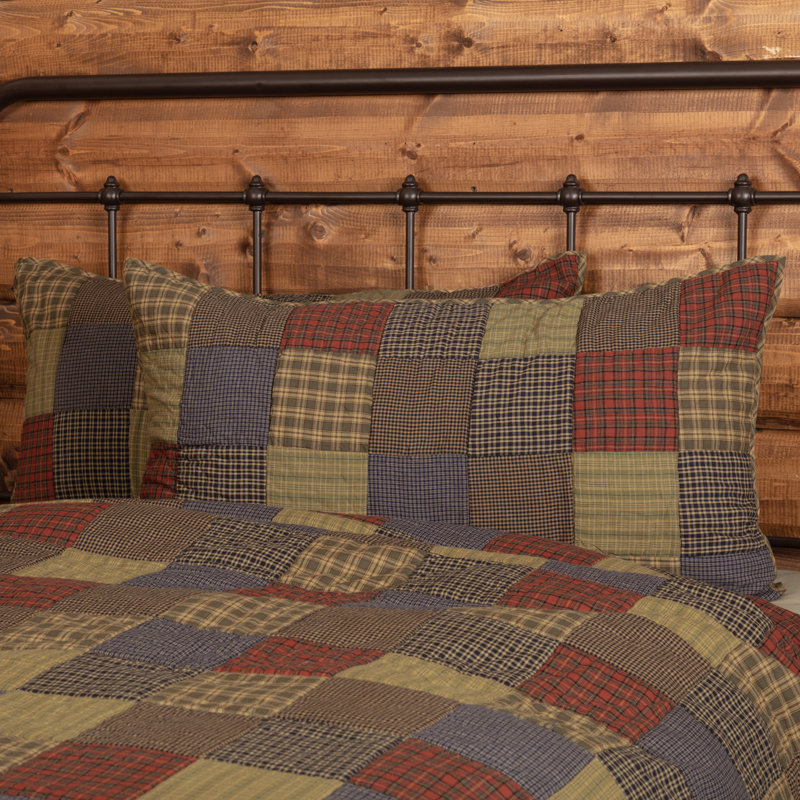 Cedar Ridge Cotton Patchwork Sham Set, King
