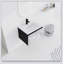 Meuble-lavabo mural 24 po avec lavabo en céramique et porte d'armoire à fermeture en douceur 24 po