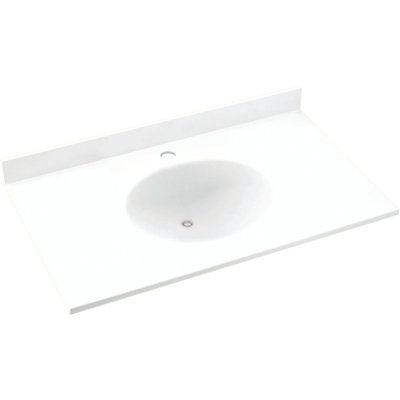 Plateau de meuble-lavabo simple 31 po Ellipse
