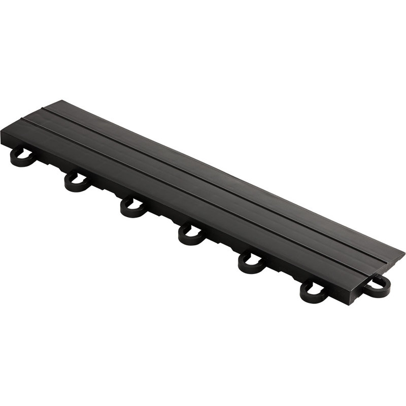 Swisstrax 12-Series Looped Threshold Ramp, Jet Black