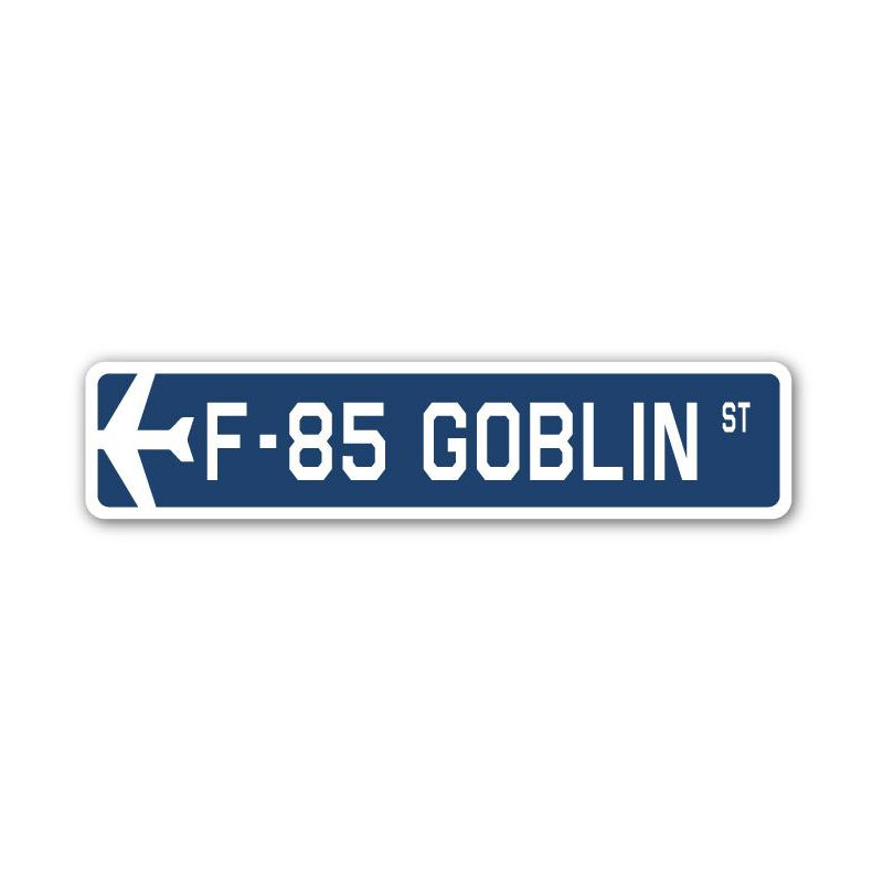 Plaque de rue Banas F-85 Goblin Air Force, H 8 po x l 36 po x P 1 po