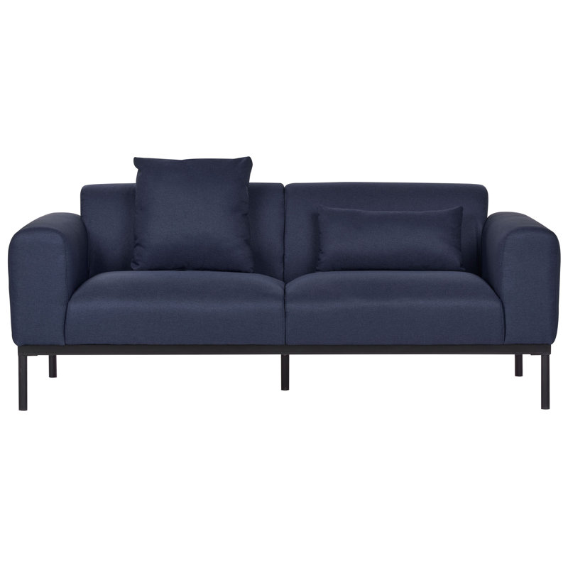 MALMOS 4 - Piece Living Room Set, Dark Blue/Brown