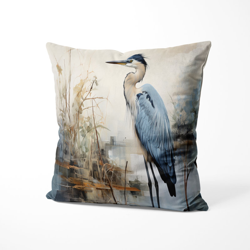 Coussin Heron, H 16 po x l 16 po
