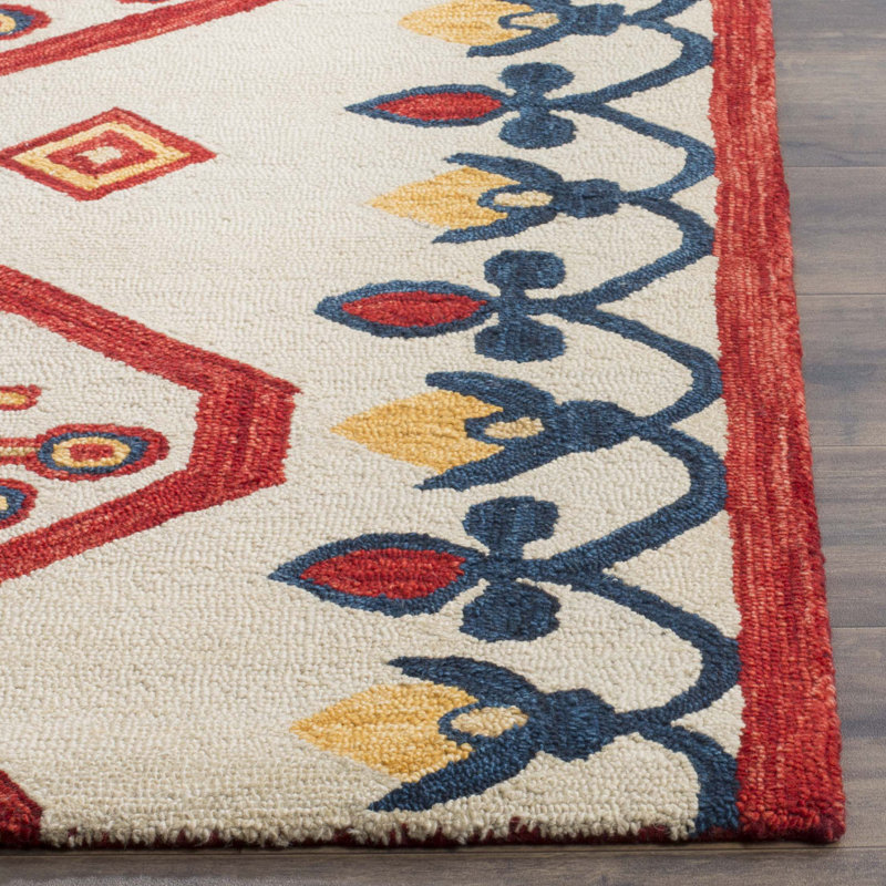 Tapis en laine touffeté à la main Vahakn Southwesterm, Rond 7 pi