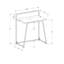 Table de travail moderne pour bureau à domicile, longueur 30 po, stratifié noir avec pieds en métal-530040664