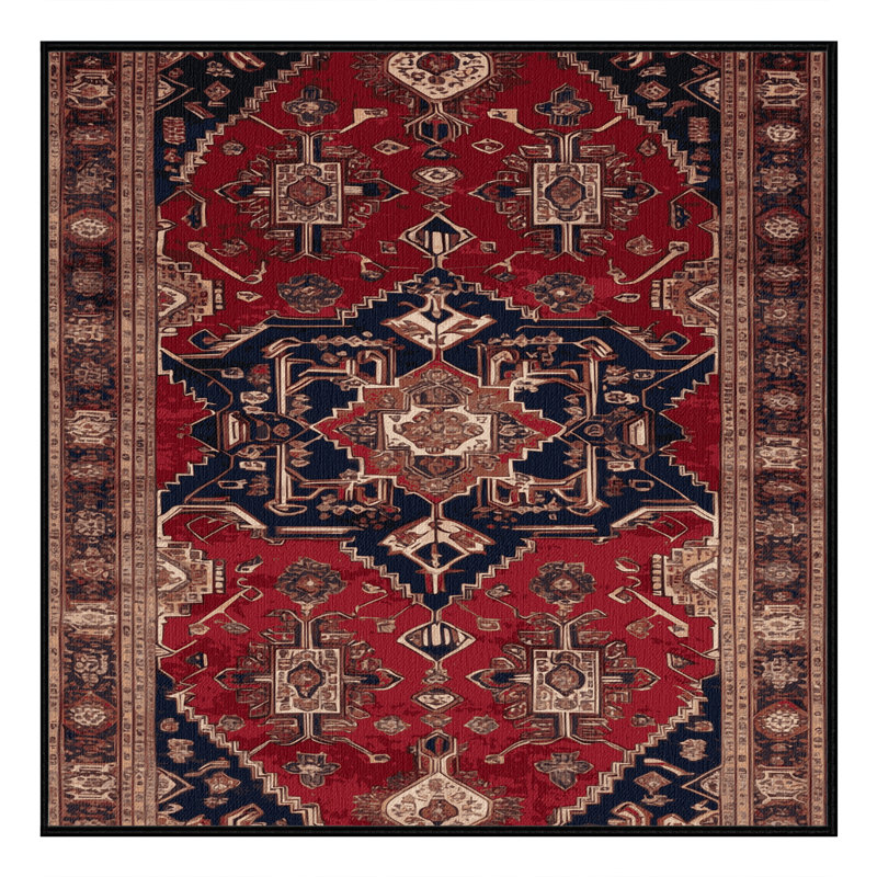 Tapis brun lavable à la machine