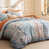Blue/Orange Damask selected