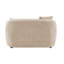 Causeuse en chenille beige avec 2 coussins décoratifs assortis-1561930244