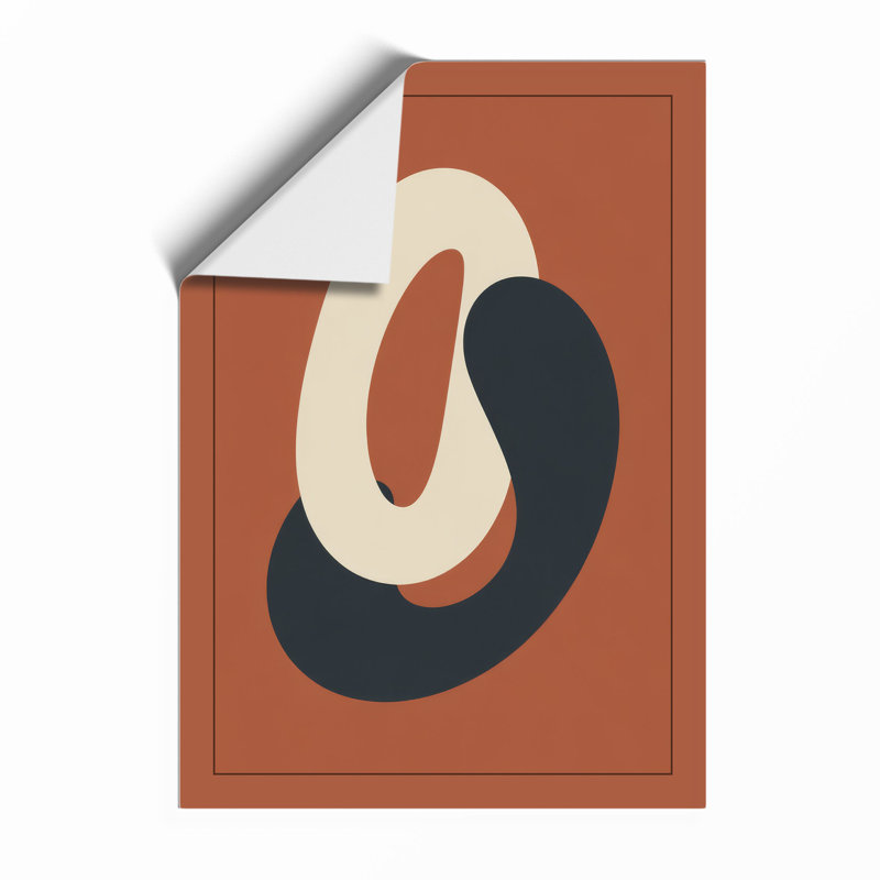 Forms in Harmony Minimalist - Framed Print, Unframed, A3 - 42.0 x 29.7 cm